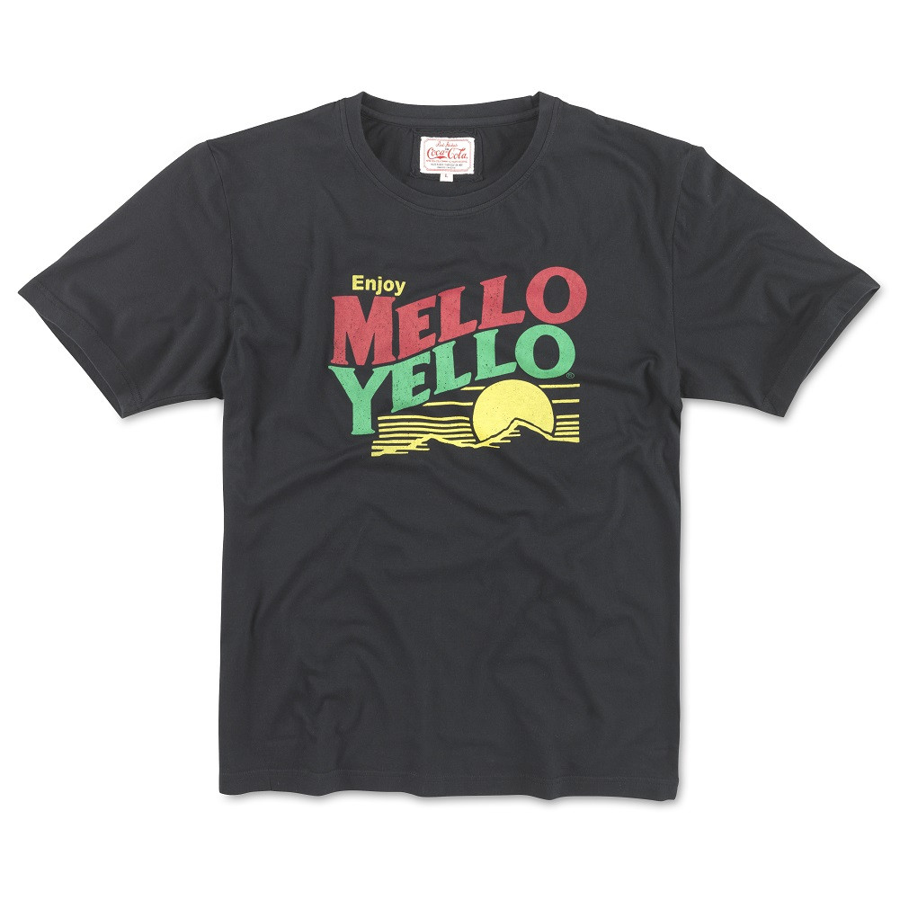 Mellow Yellow Men's Black Logo T-Shirt